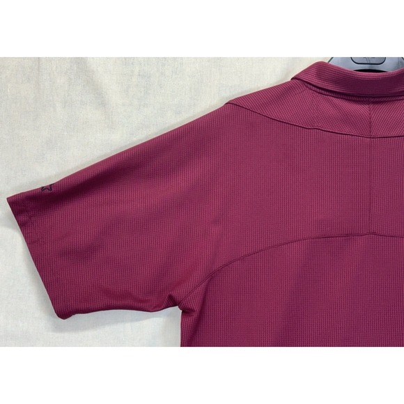 Starter Texas A&M Aggies Polo Shirt Mens XL Maroon Short Sleeve Textured Logo - Picture 13 of 16
